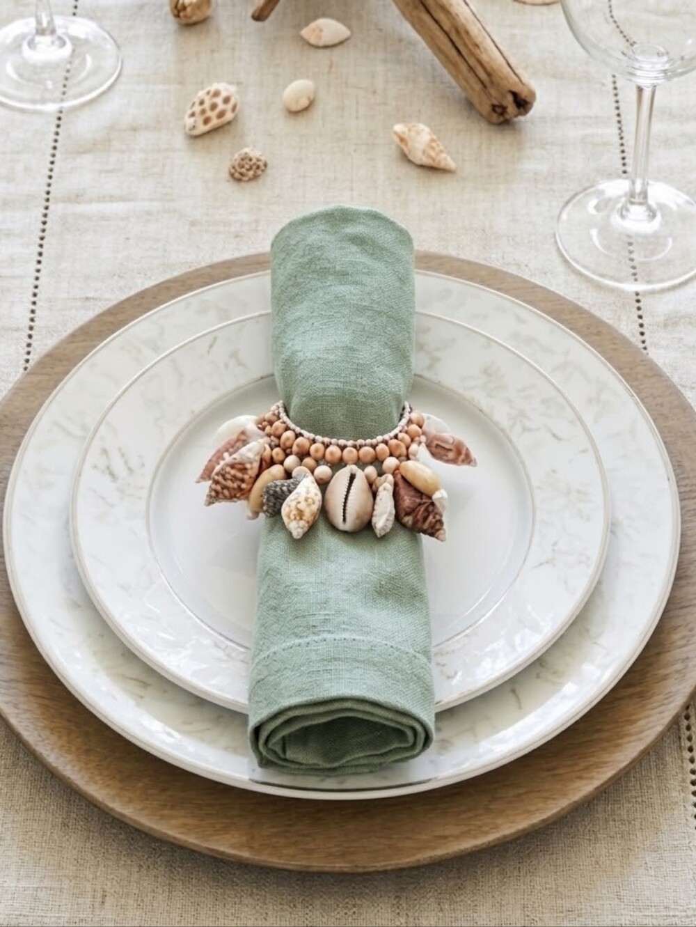 Seashell And Beads Napkin Rings 8
